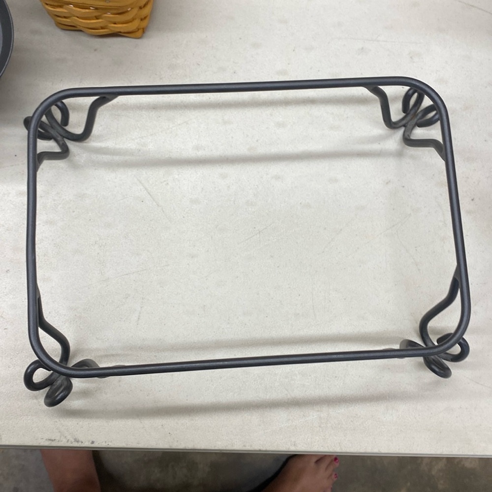 Longaberger casserole wrought iron